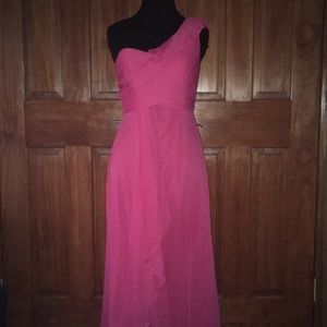 One shoulder formal gown